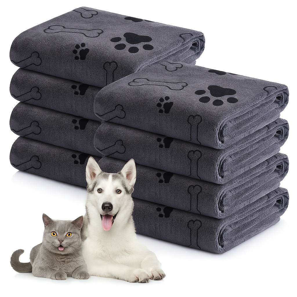 Hållbar och mjuk mikrofiberhandduk för hund & katt