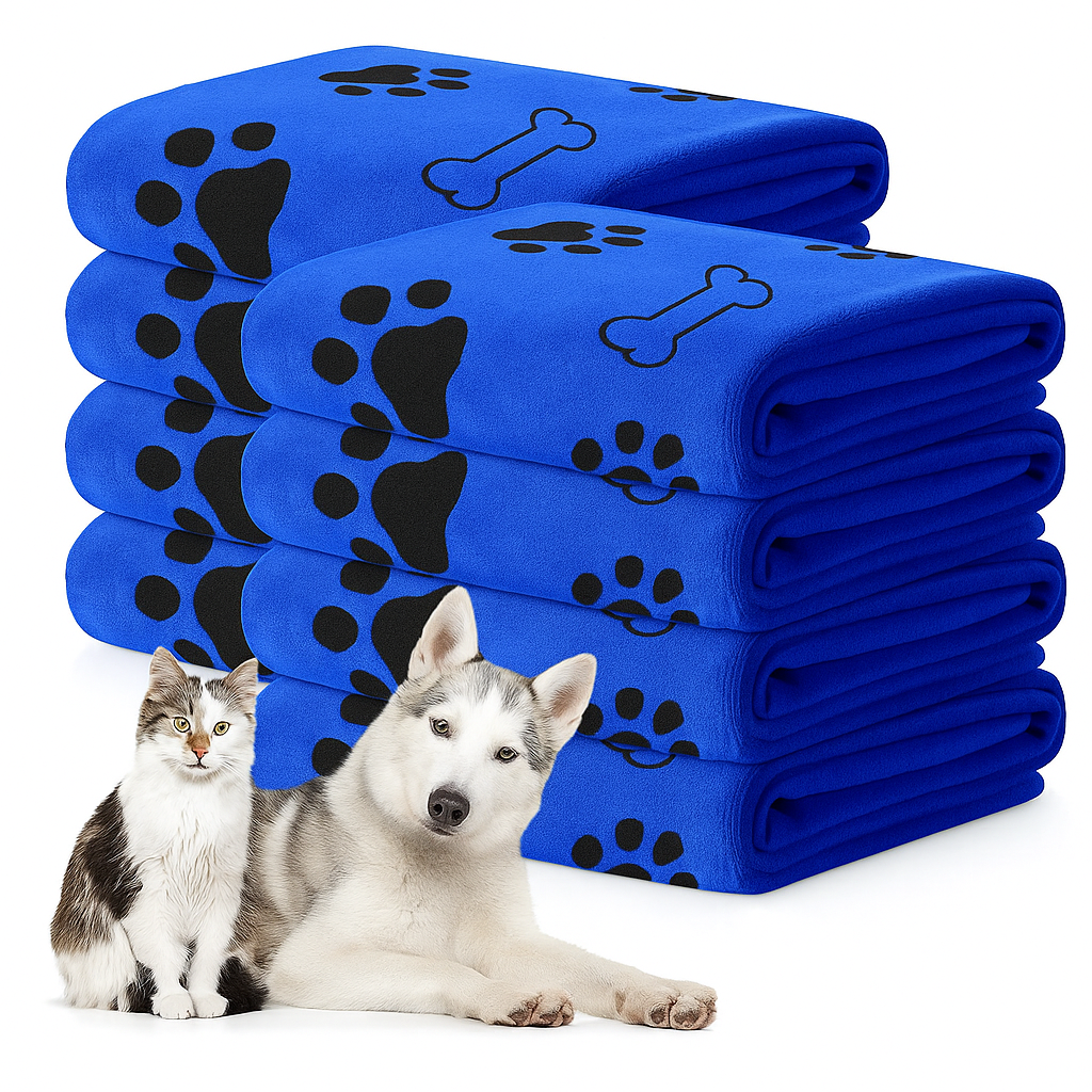 Hållbar och mjuk mikrofiberhandduk för hund & katt