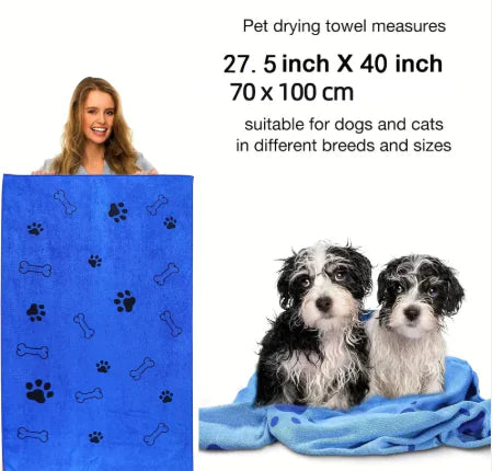 Hållbar och mjuk mikrofiberhandduk för hund & katt