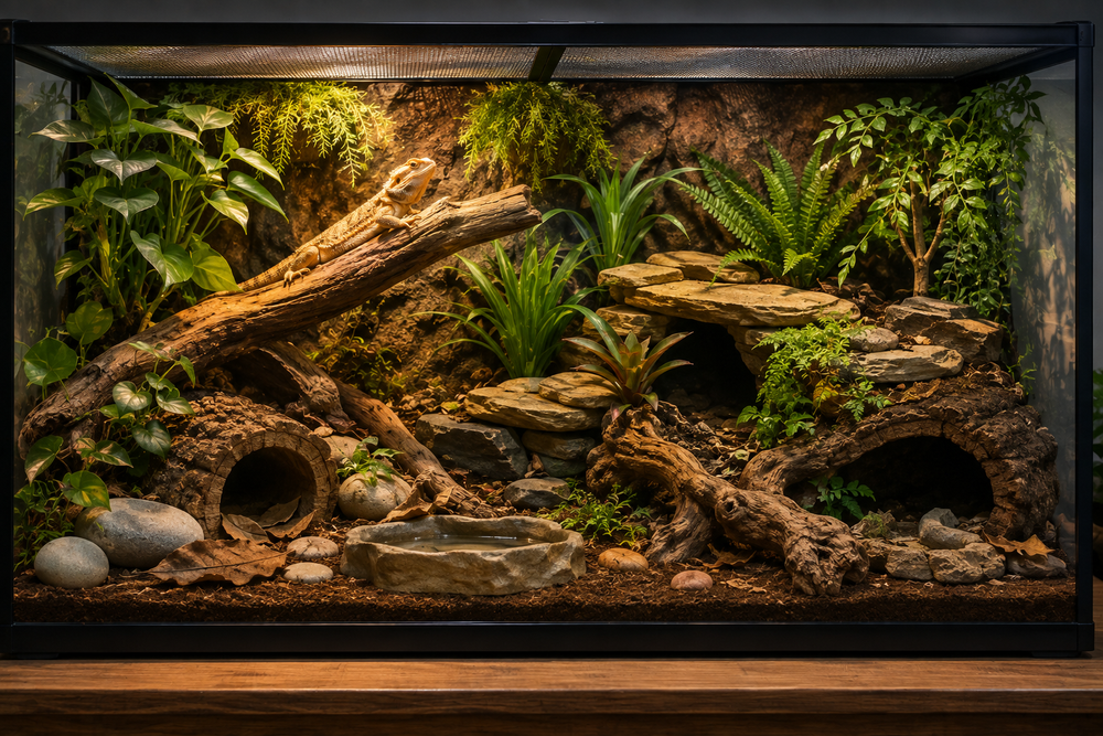 Så inreder du ett naturligt och tryggt terrarium