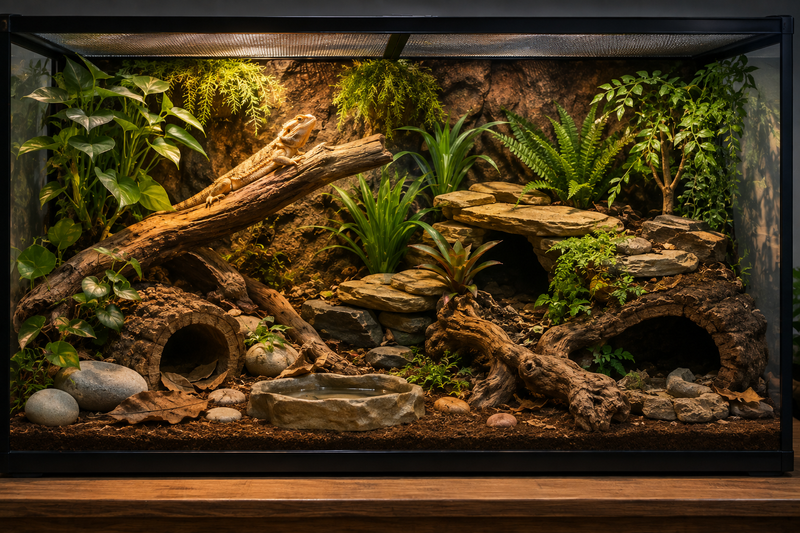 Så inreder du ett naturligt och tryggt terrarium