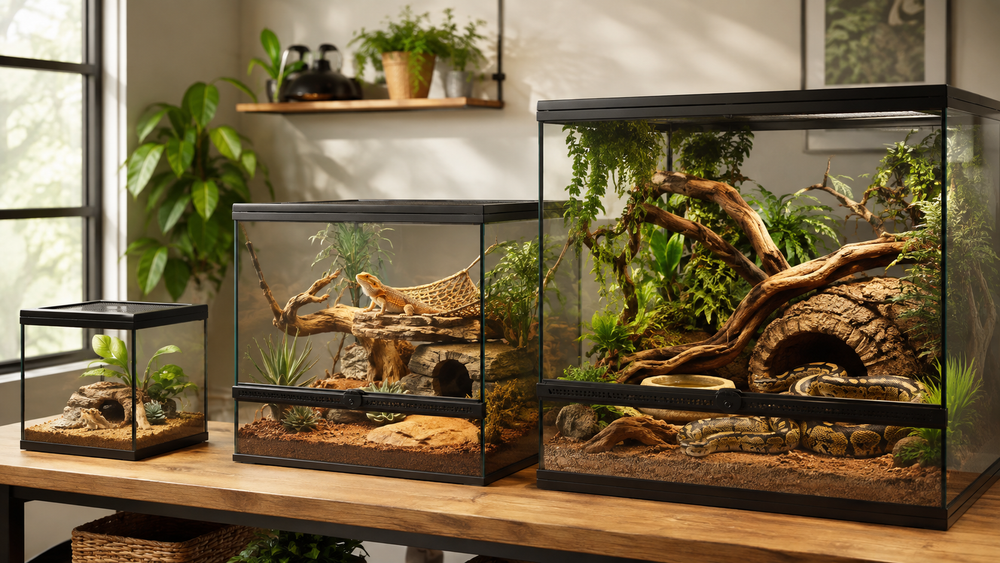 Så väljer du rätt terrarium till din reptil