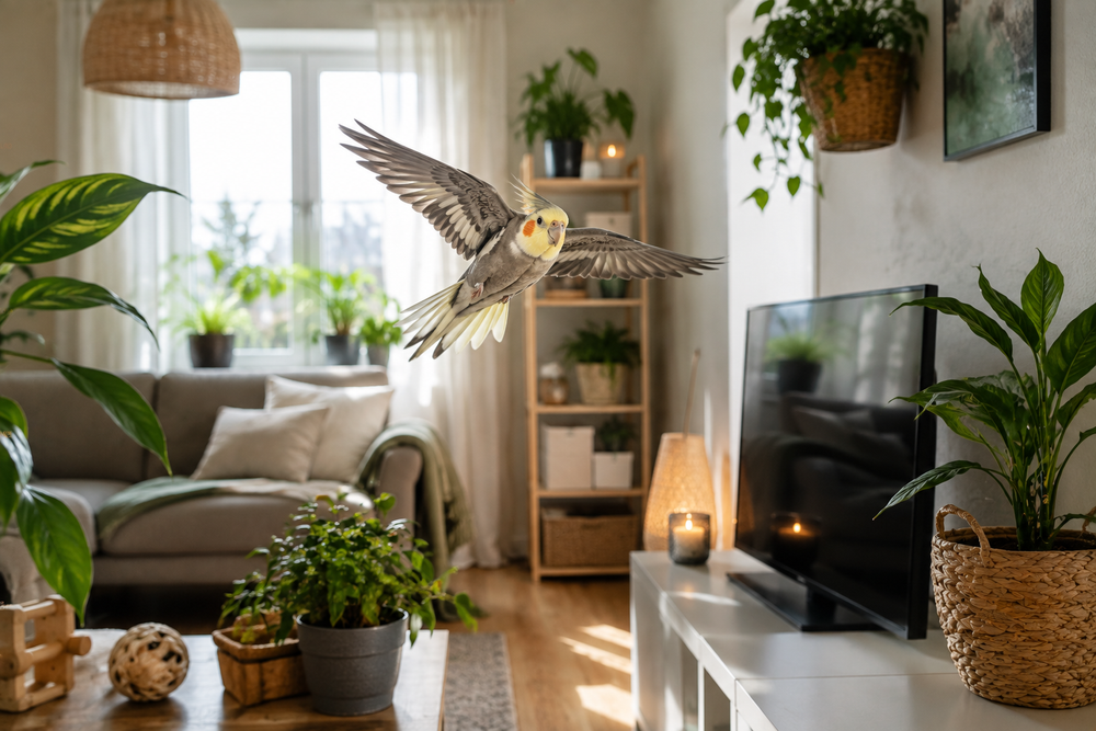Så gör du hemmet säkert när fågeln flyger fritt
