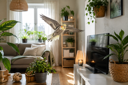 Så gör du hemmet säkert när fågeln flyger fritt