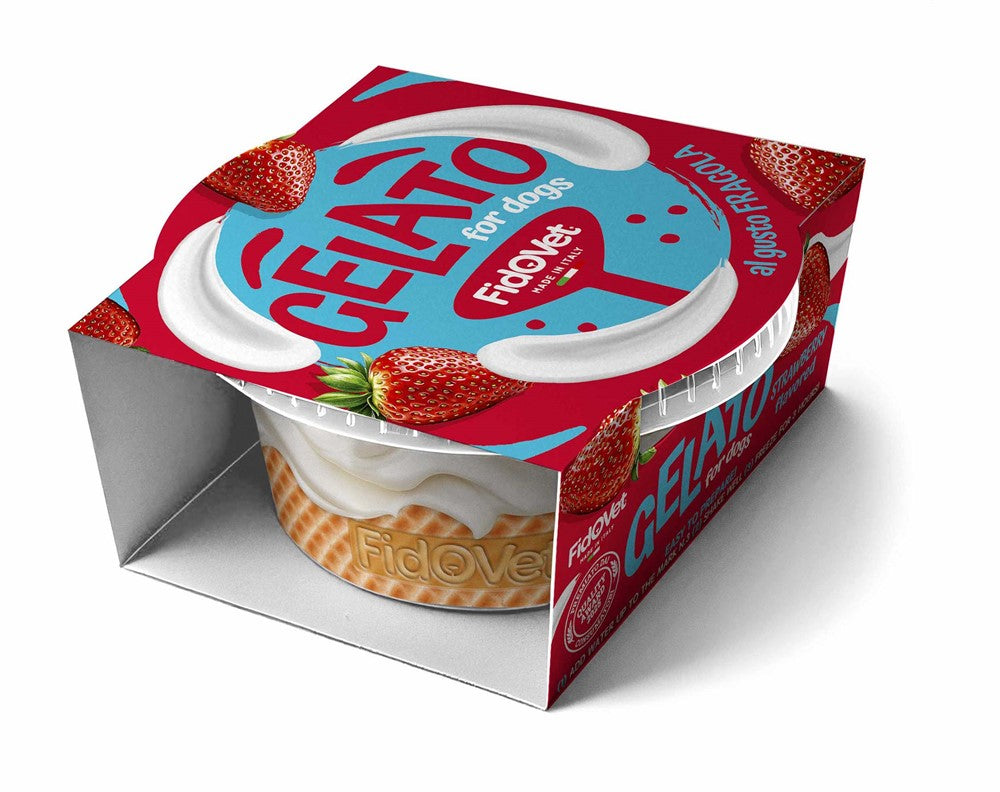 Fidovet Gelato, Strawberry 40 g 4-pack