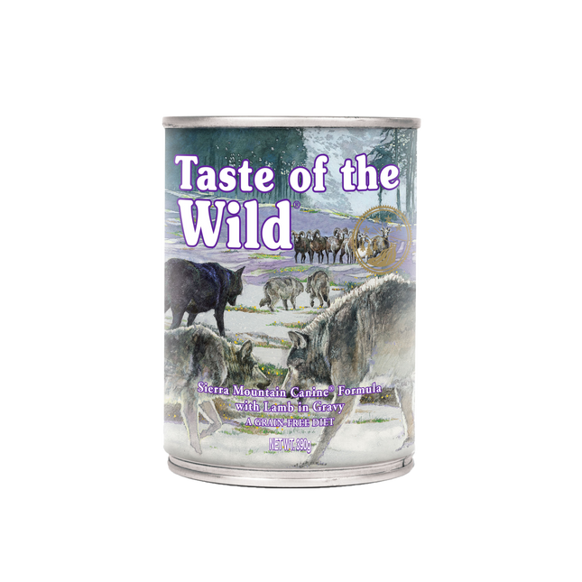 Taste of the Wild Sierra Mountain våtfoder för hund – 12 × 390 g