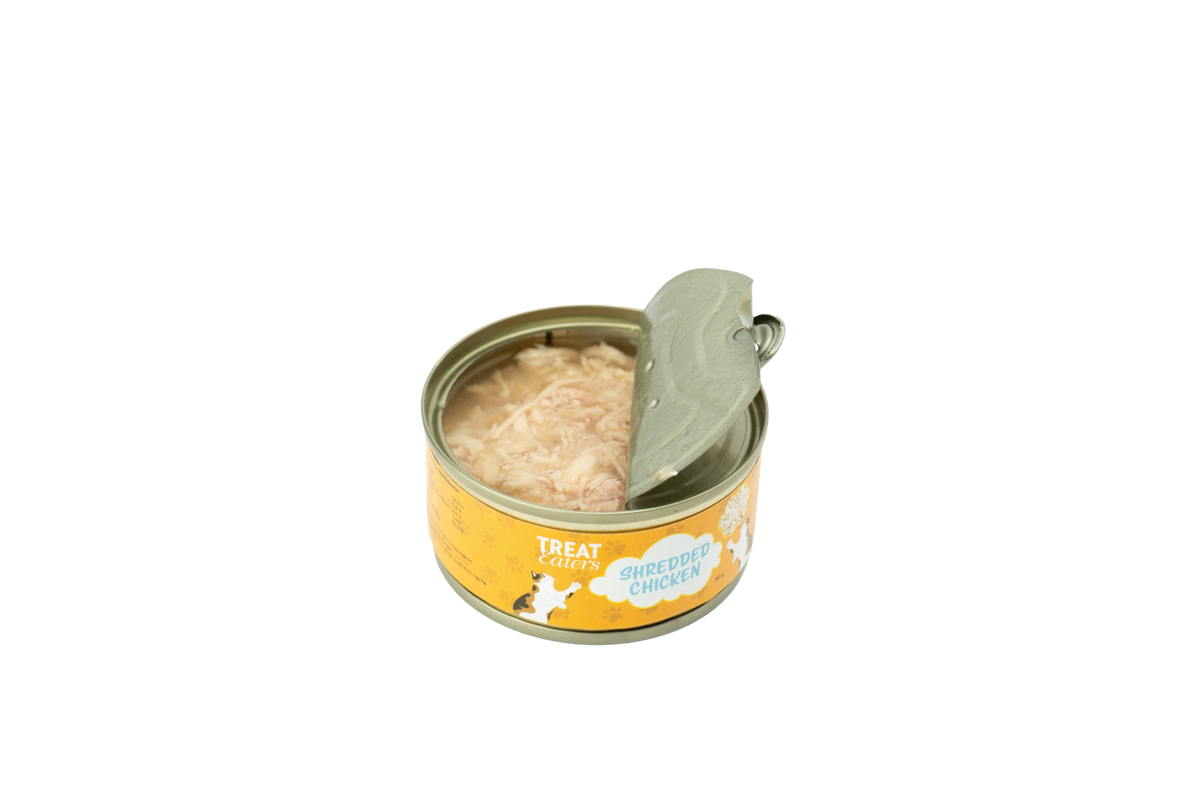Treateaters våtfoder för katt med strimlad kyckling – 12 × 80 g