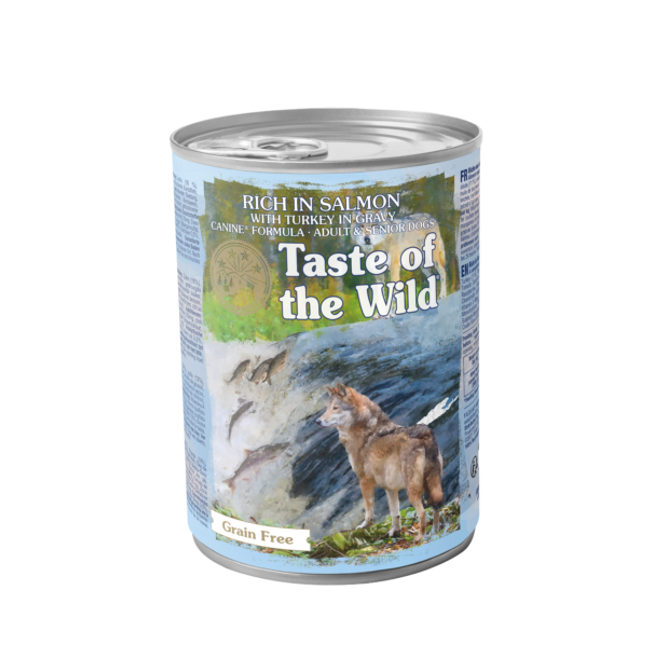 Taste of the Wild våtfoder för hund med lax och kalkon – 6 × 390 g