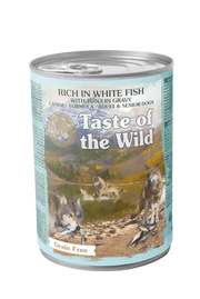 Taste of the Wild våtfoder för hund med vitfisk och tonfisk – 12 × 390 g