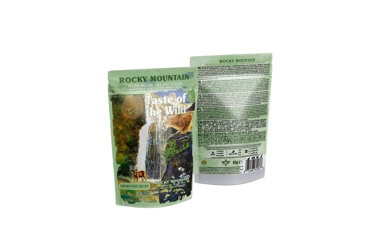 Taste of The Wild Rocky Mountain Cat Chunks in Gravy Pouch våtfoder för katt – 12 × 85 g
