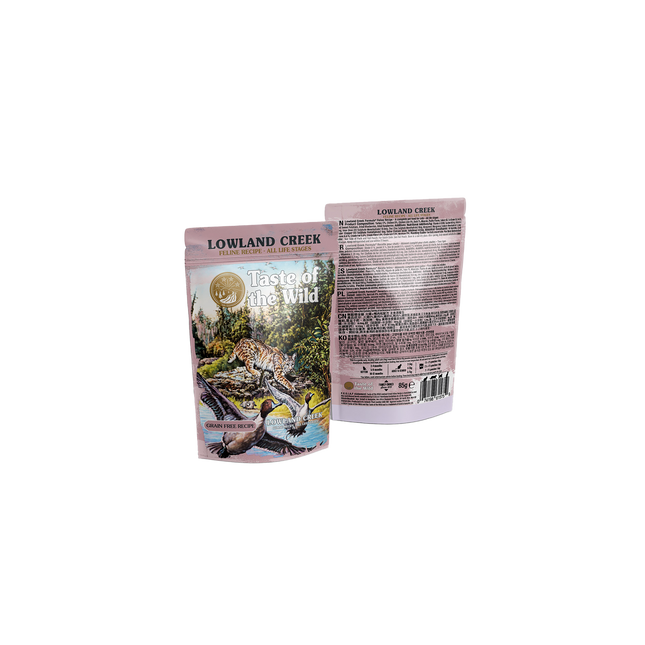 Taste of The Wild Lowland Creek Cat Chunks in Gravy Pouch våtfoder för katt – 12 × 85 g