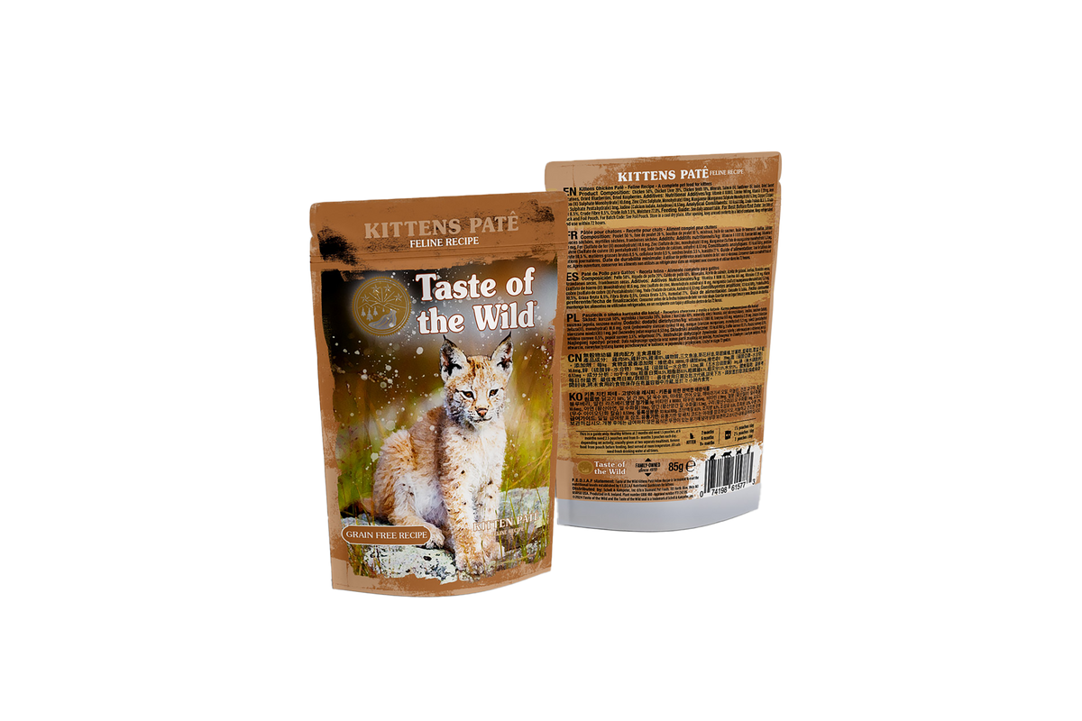 Taste of the Wild paté för kattungar – 12 × 85 g