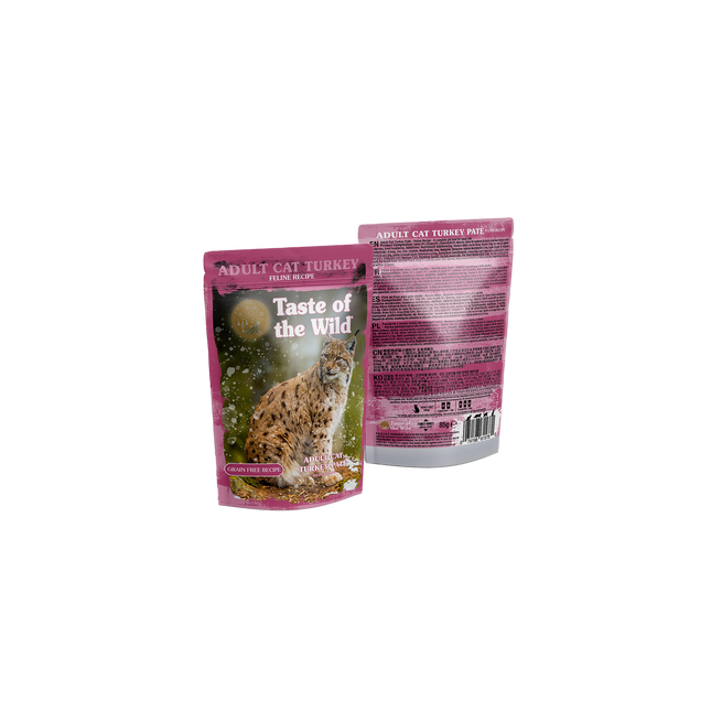 Taste of the Wild paté för vuxna katter med kalkon – 12 × 85 g