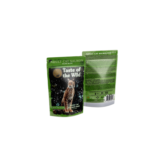 Taste of the Wild paté för vuxna katter med lax – 12 × 85 g