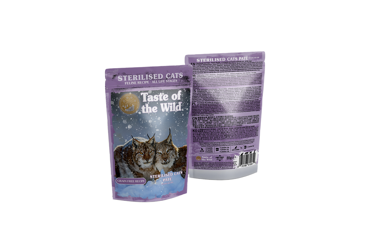 Taste of the Wild paté för kastrerade katter – 12 × 85 g