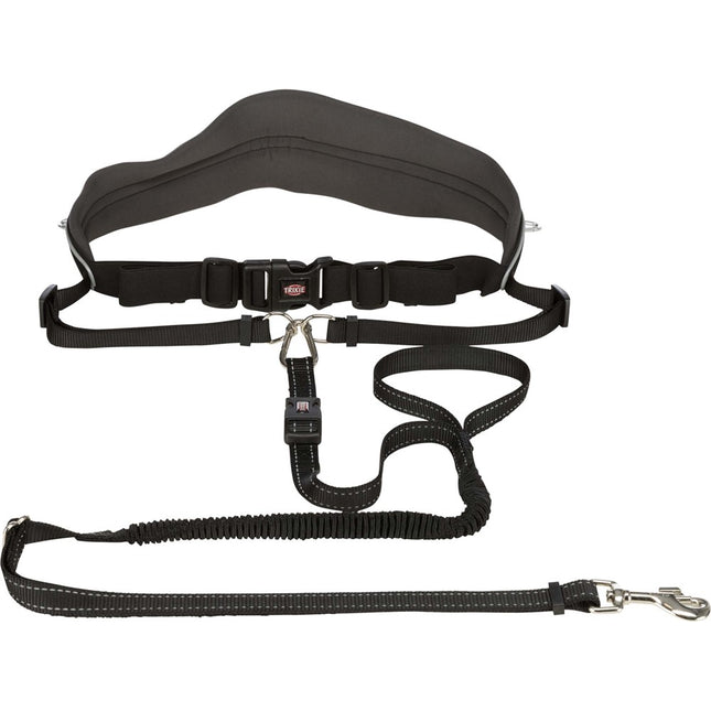 Trixie Handsfreebälte med koppel – m expander 70–120/40 cm. Koppel 1,1–1,50 m/20 mm, max 4
