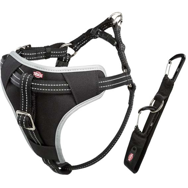Trixie Dog Protect bilsele – M, omkrets 50–65 cm, 20 mm, svart