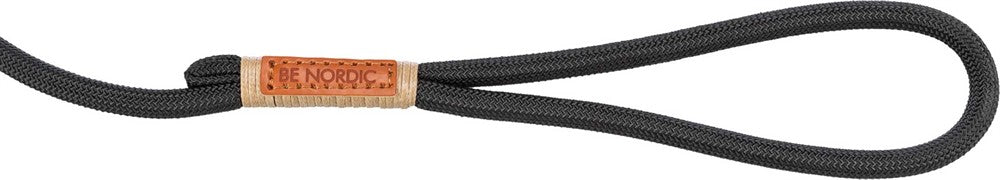 BE NORDIC retrieverkoppel, S-M: 1.70 m/ø 8 mm, svart/sand