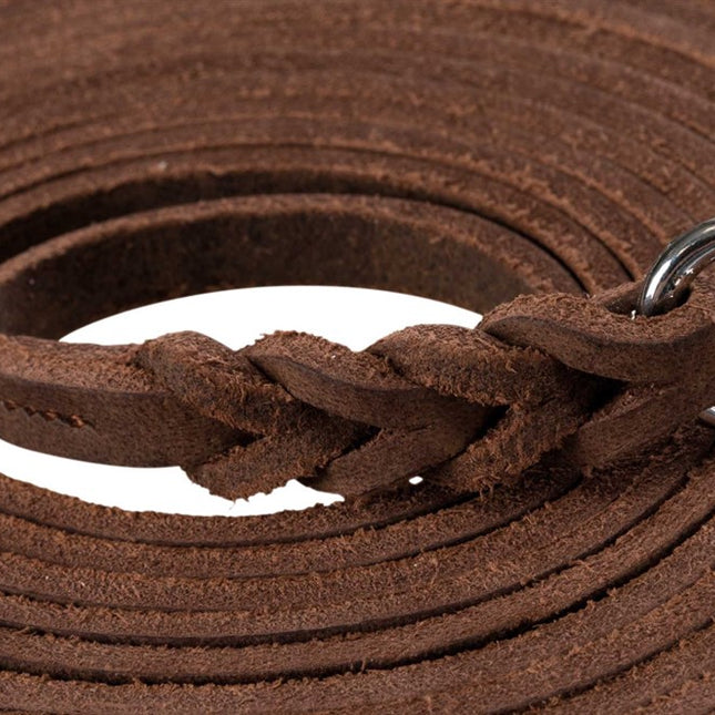 Trixie Rustic råläder, spårlina – 10 m/8 mm, mörkbrun