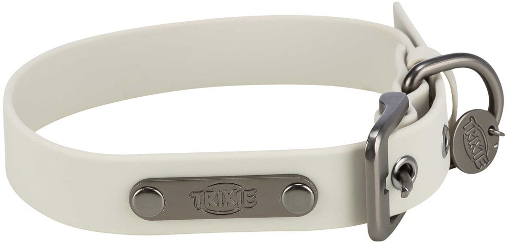 CityStyle halsband, PVC, L-XL: 50-57 cm/30 mm, ljusgrå