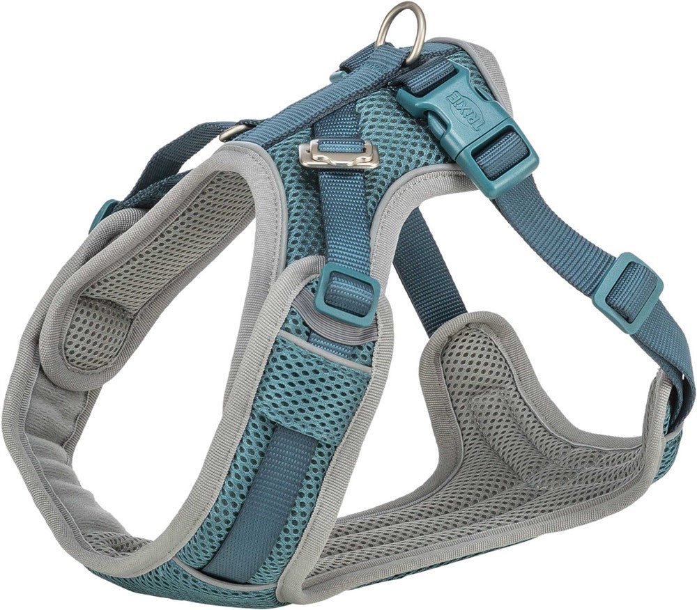 Premium FlexMesh sele, bred, S-M: 48-69 cm/20 mm, petrol