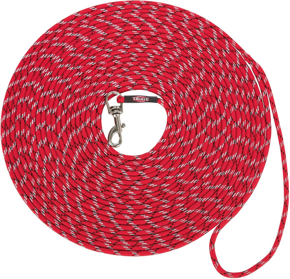 Junior Valp/unghund spårlina, rund, XXS-XS: 8 m/ø 4 mm, röd