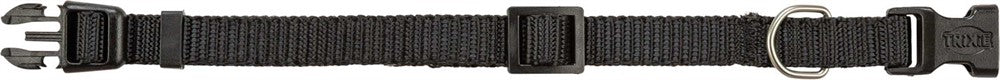 Premium halsband, XS/S: 22-35 cm/10 mm, svart