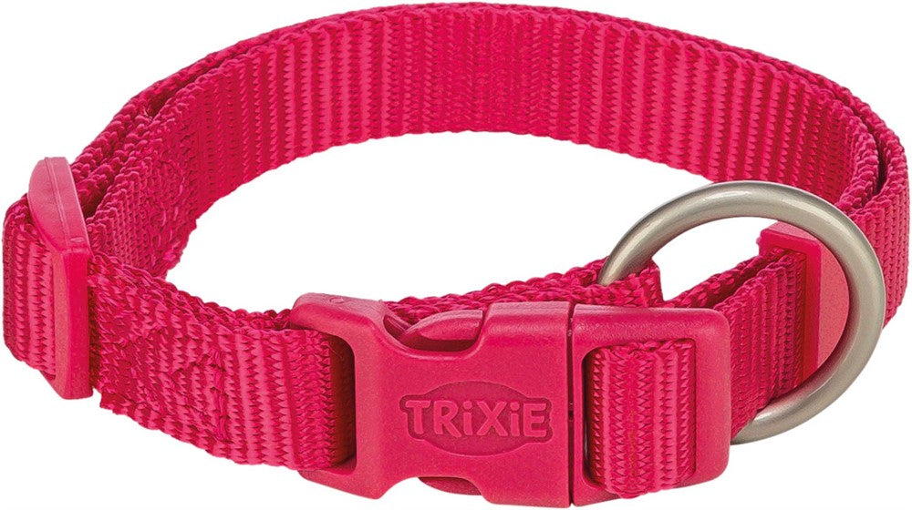 Premium halsband, L-XL: 40-65 cm/25 mm, fuchsia