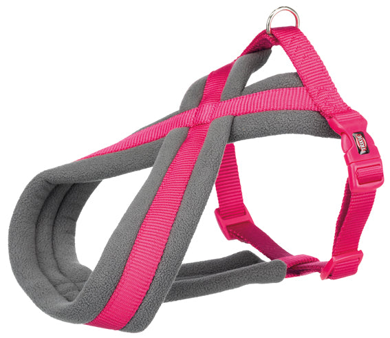 Premium touring sele, M-L: 50-90 cm/25 mm, fuchsia