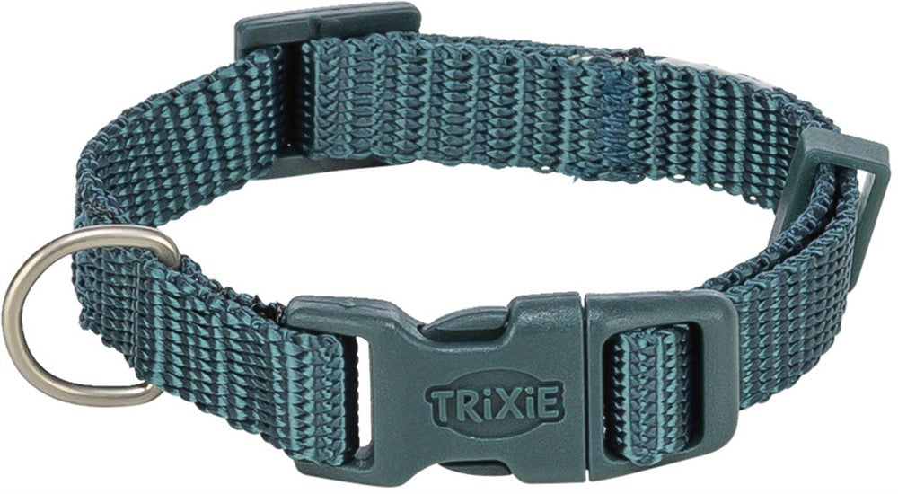 Premium halsband, S-M: 30-45 cm/15 mm, petrol