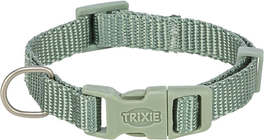 Premium halsband, S-M: 30-45 cm/15 mm, sage