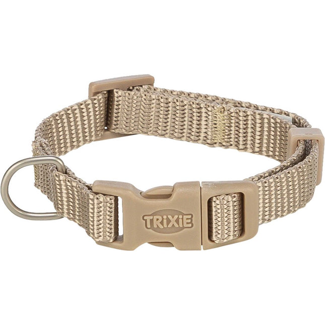 Trixie Premium halsband – XXS-XS, hals 15–25 cm, 10 mm, sand