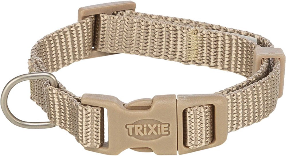 Premium halsband, XXS-XS: 15-25 cm/10 mm, sand