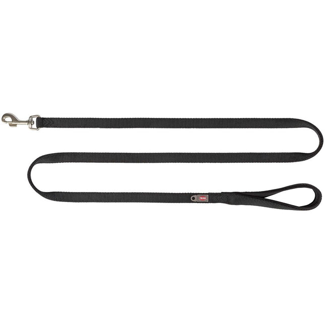 Trixie Premium koppel – M-L, 1,80 m, 20 mm, svart