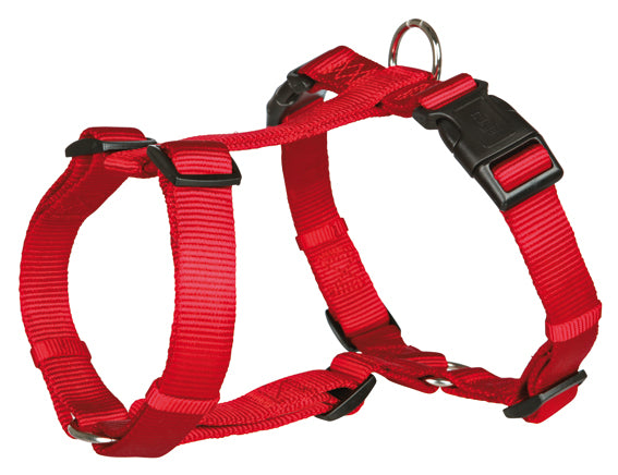Premium H-sele, XS/S: 30-40 cm/10 mm, röd