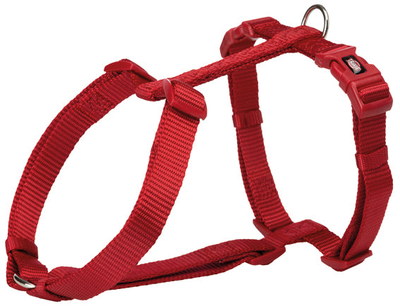 Premium H-sele, S/M: 40-65 cm/15 mm, röd