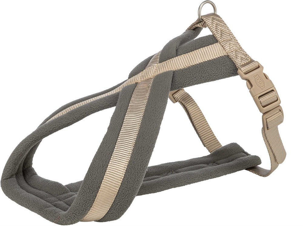 Premium touring sele, M-L: 50-90 cm/25 mm, sand