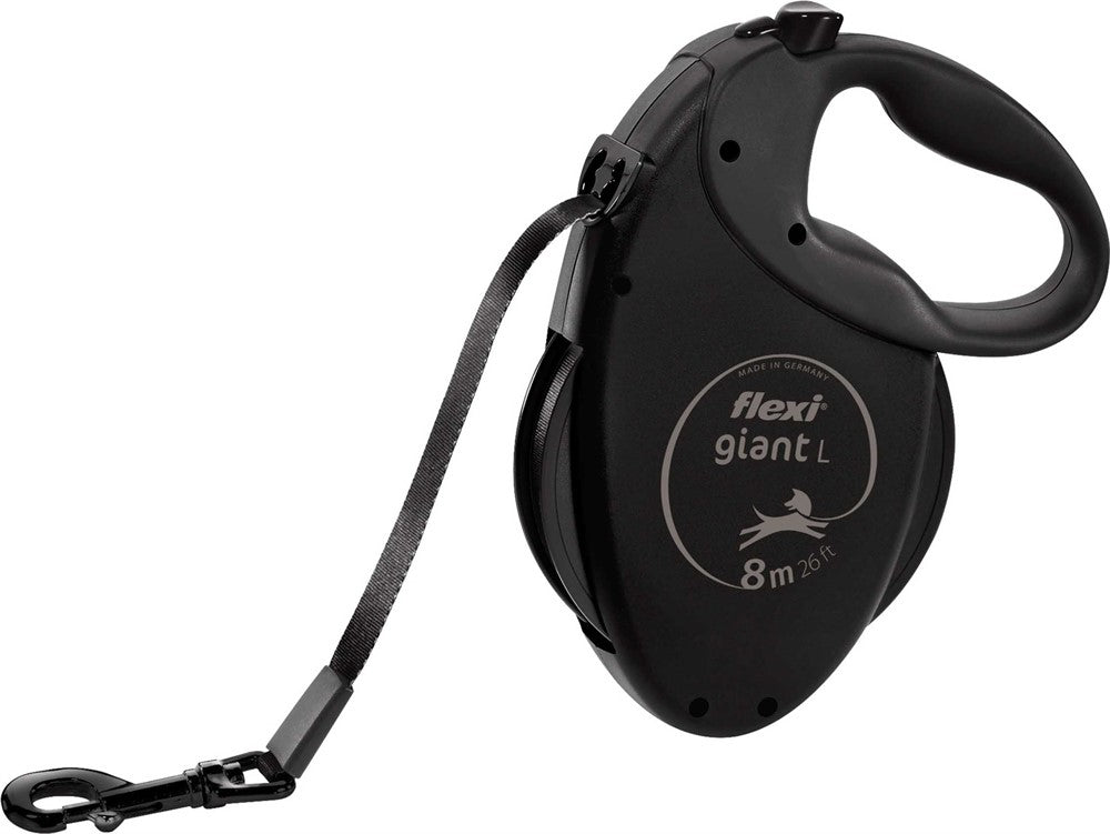 Flexi GIANT Black Edition, band, L: 8 m, svart