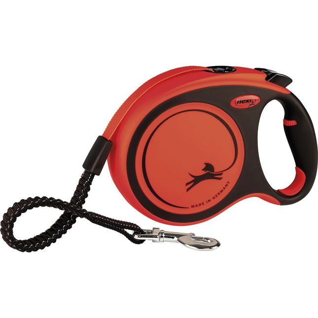 flexi XTREME rullkoppel – band – XL, 8 m, svart/orange