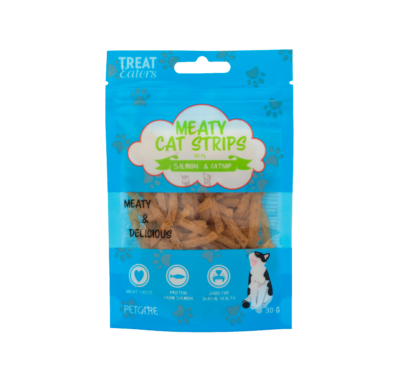 Treateaters Salmon & Catnip strips