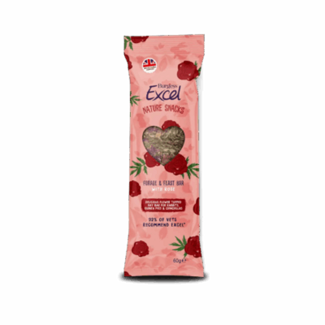 Burgess Excel Forage & Feast Bar Rose 60 g 5-pack