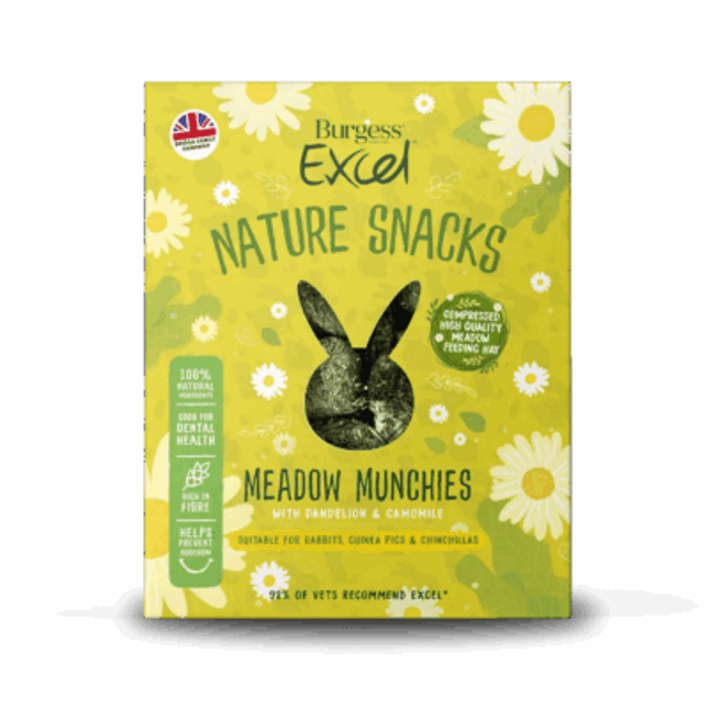 Burgess Excel Meadow Munchies – 4 × 1 kg
