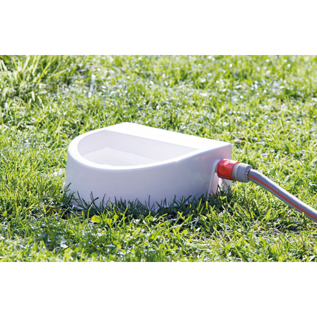 Trixie Vattenautomat för trädgårdsslang – 24 × 10 × 23 cm, 1,5 l, Vit