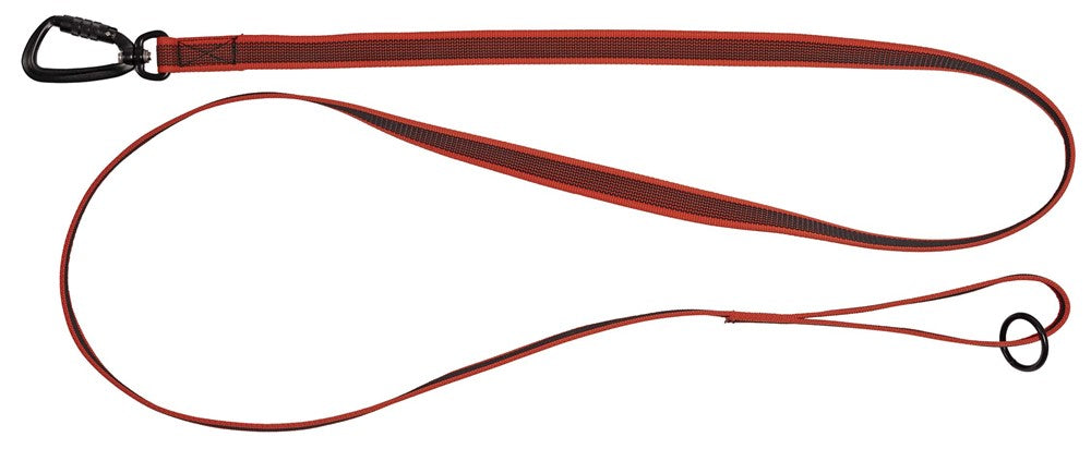 SAFE Koppel, gummerad, 1.80 m/20 mm, röd