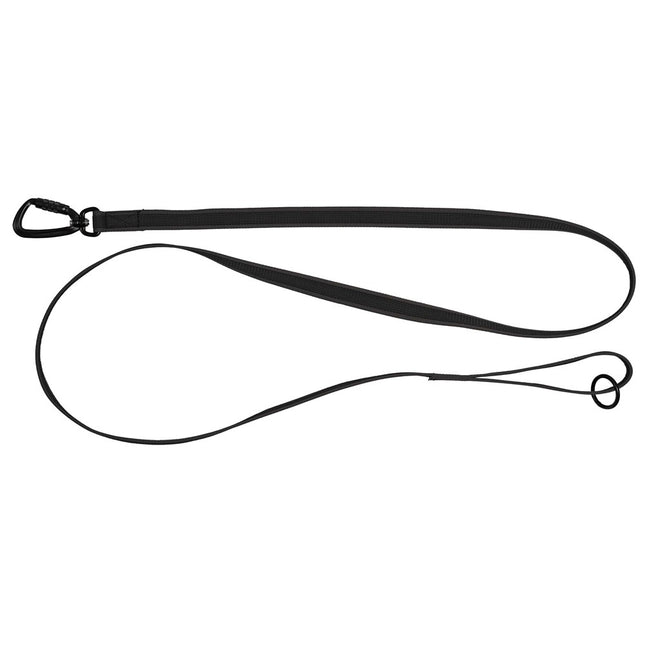 PetNation SAFE gummerat koppel – 1,80 m, 20 mm, svart
