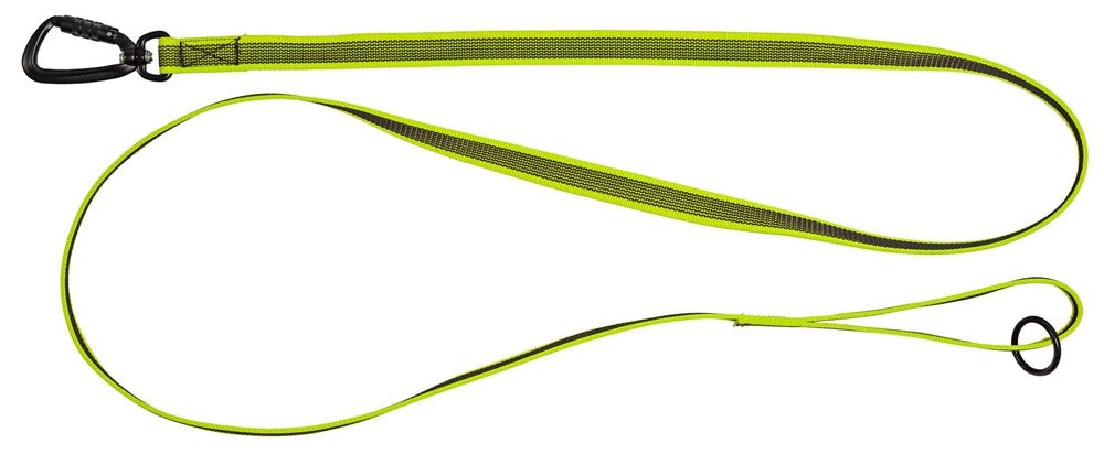 SAFE Koppel, gummerad, 1.80 m/20 mm, limegrön