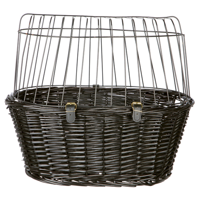 Trixie Cykelkorg fram – front, pil med galler, 50 × 41 × 35 cm, svart, 5 kg