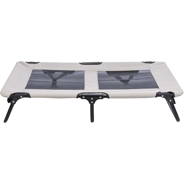Trixie Campingsäng för hund – 79 × 19 × 50 cm, grå/svart