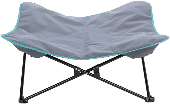 Trixie Campingsäng – 88 × 32 × 88 cm, mörkgrå/petrol