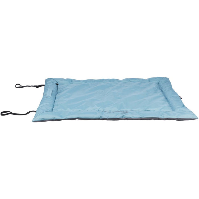 Samoa Classic resefilt m kylfack, 120 × 80 cm, isblå/grå